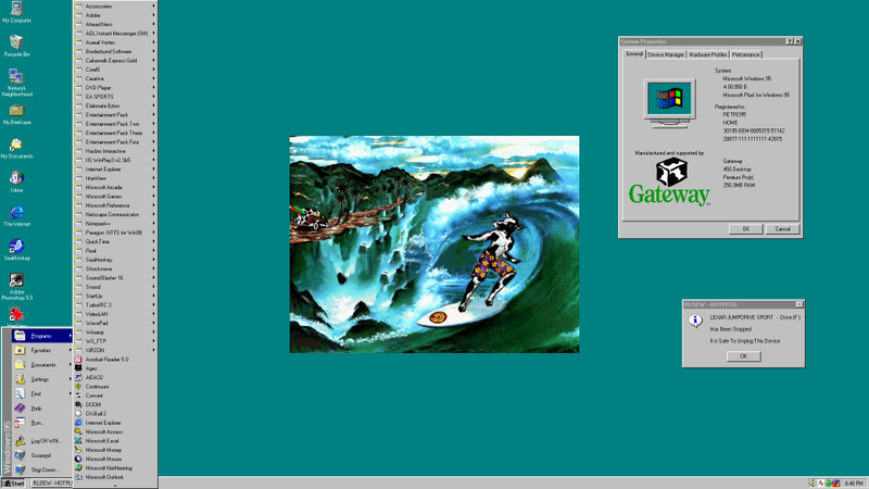 Illustration for article titled Amazingly cringe old wallpapers